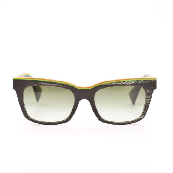 ALAIN MIKLI A05020 D0068E Black Green Orange Women Sunglasses 50mm main image 4